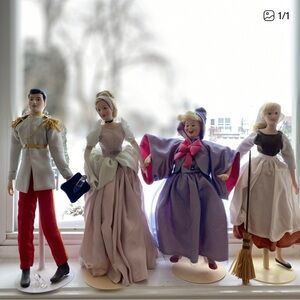 Set of Four Disney Character Dolls